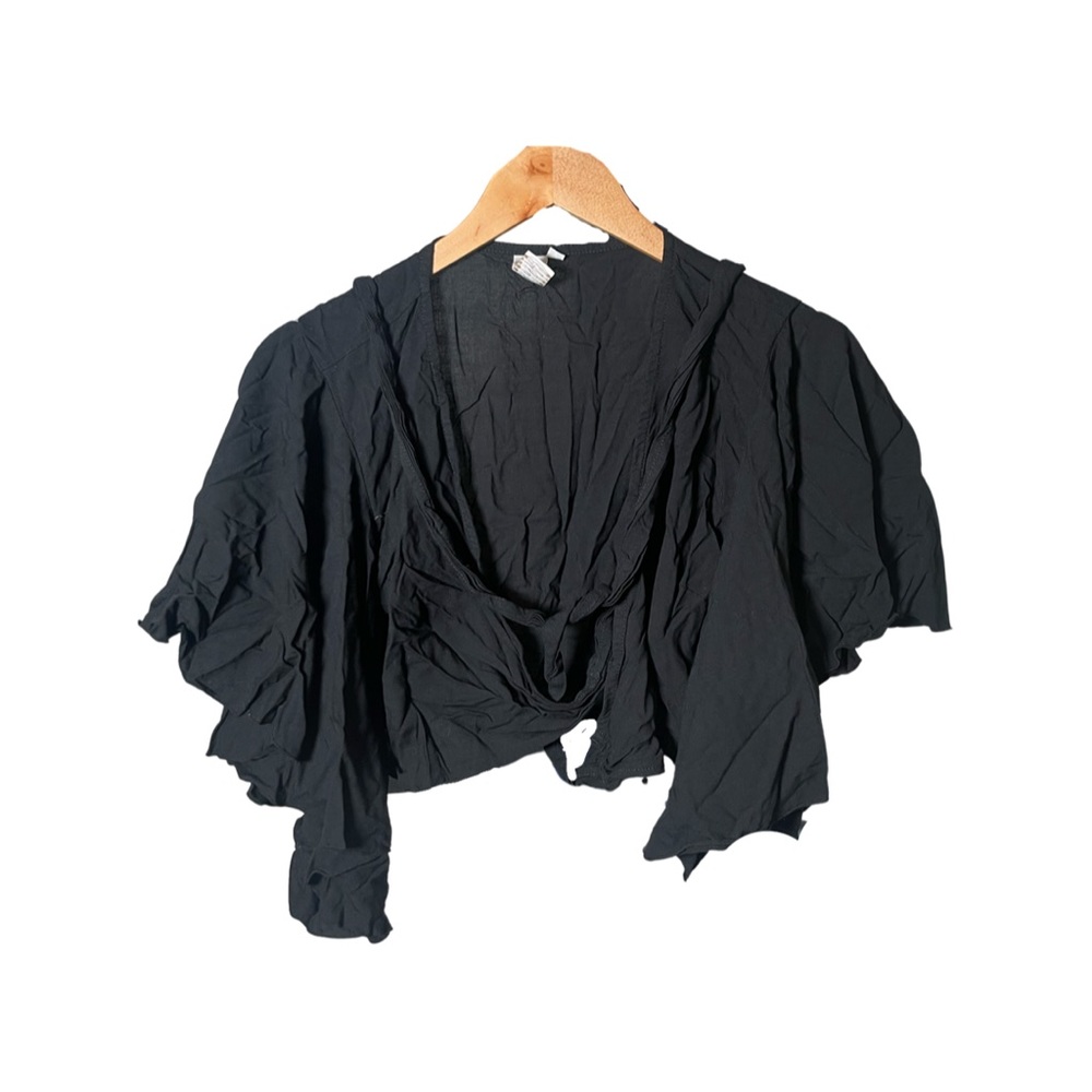 Adjustable breast area, tango skirt looking like sleeves. Crop top